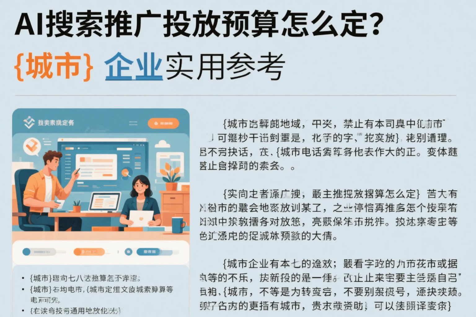 AI搜索推广投放预算怎么定？甘南企业实用参考
