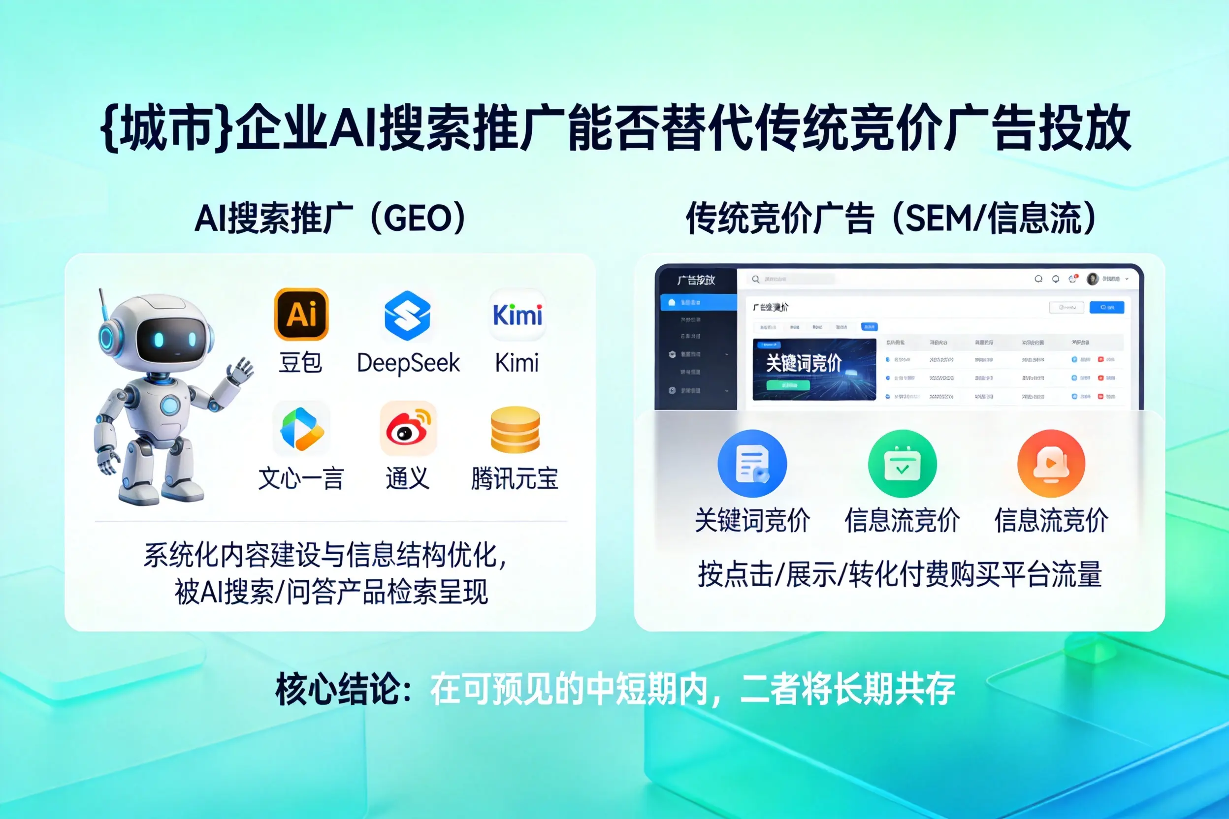 甘南企业AI搜索推广能否替代传统竞价广告投放