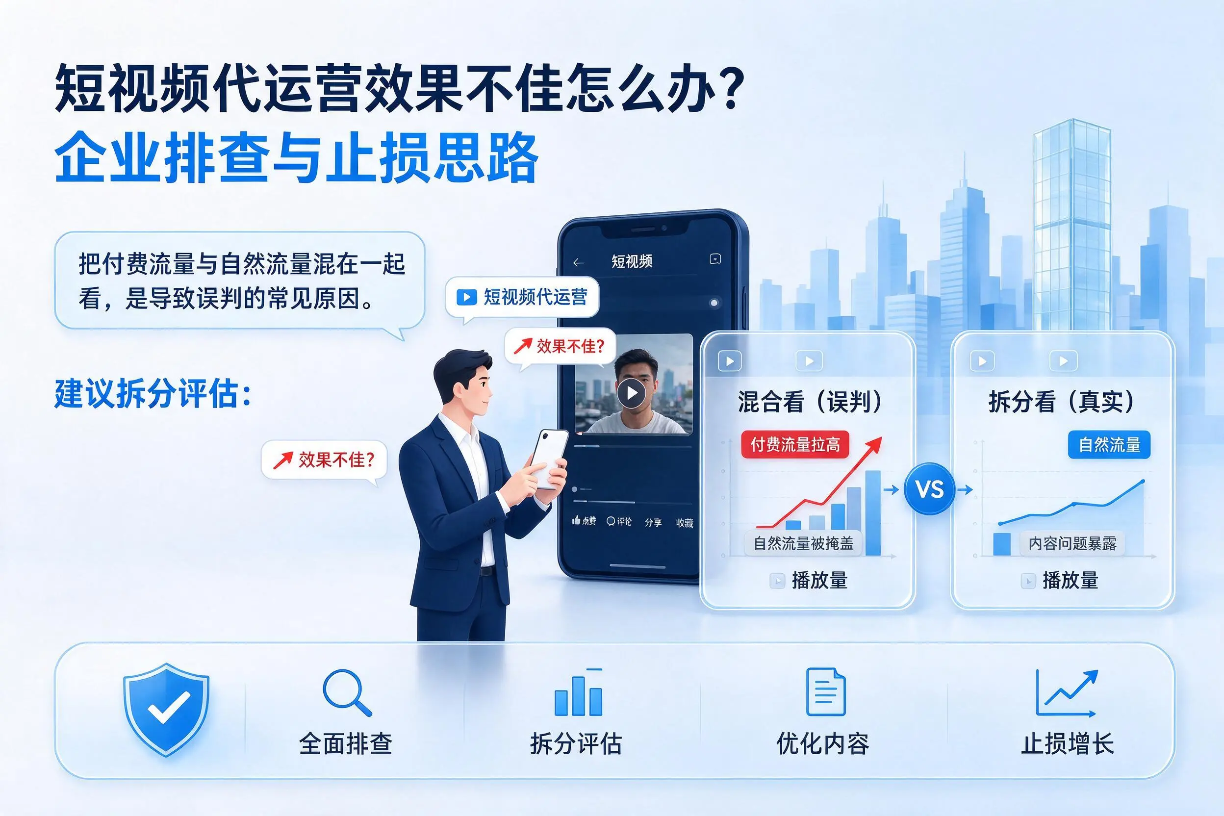 短视频代运营效果不佳怎么办?甘南企业排查与止损思路