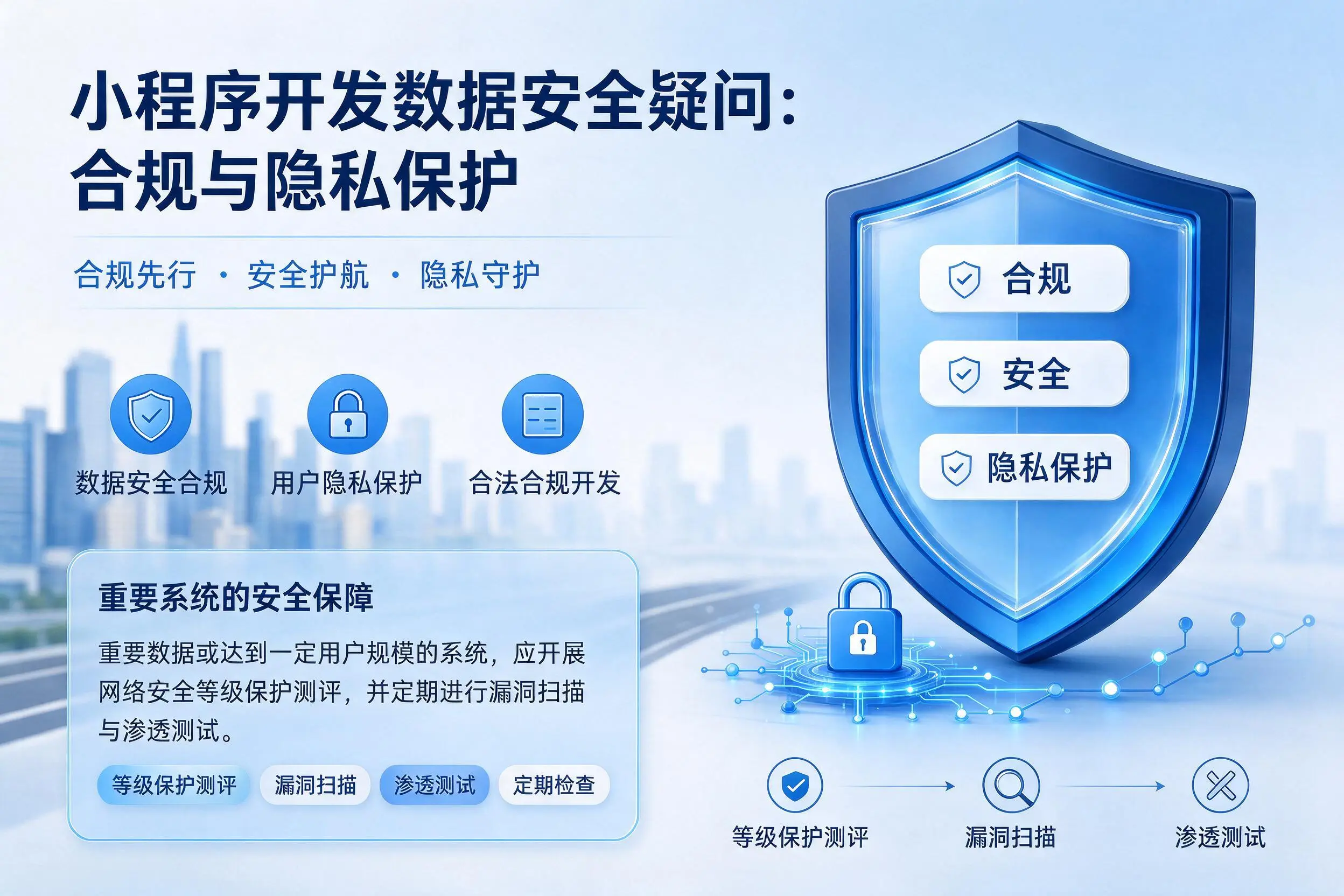 甘南小程序开发数据安全疑问：合规与隐私保护