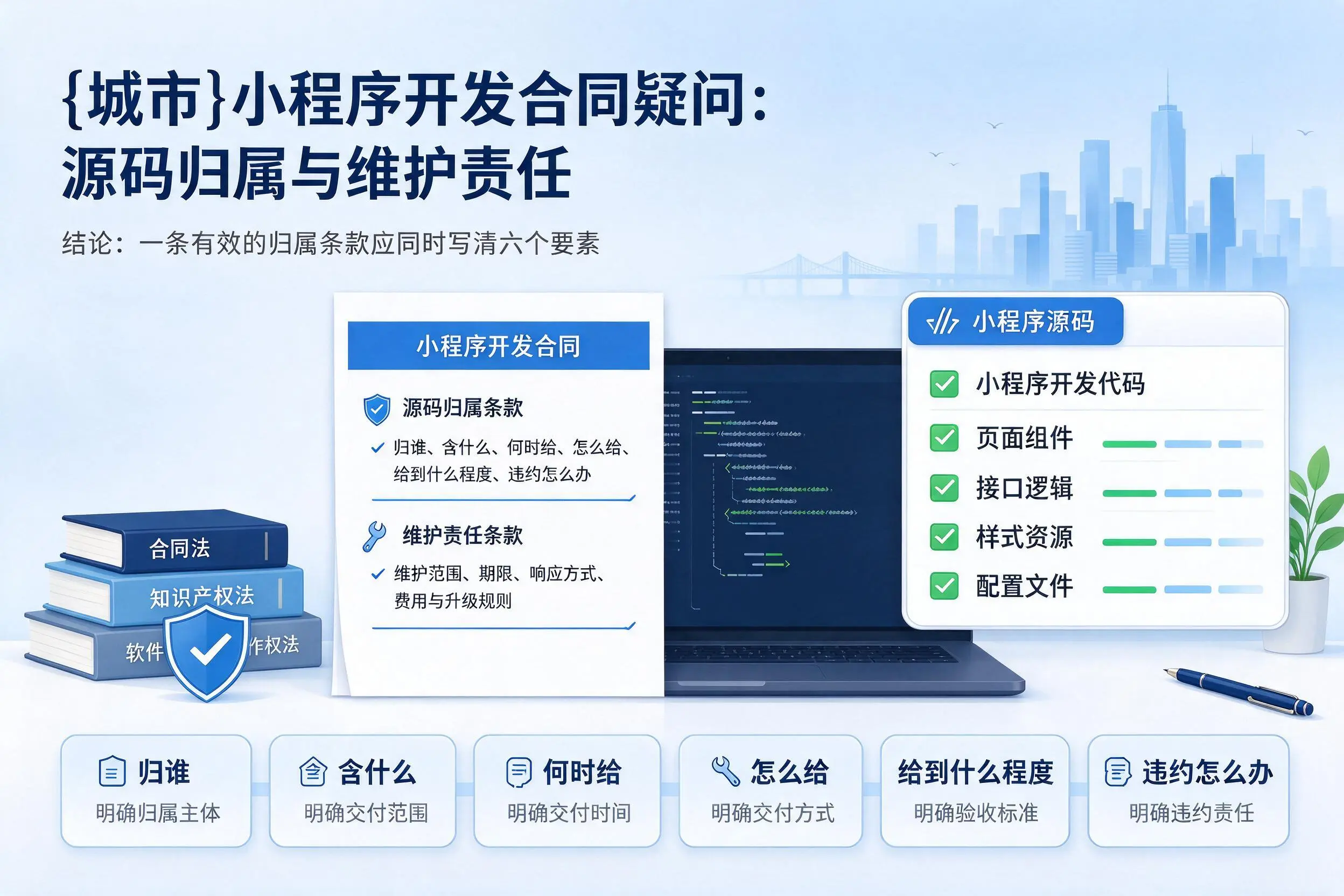 甘南小程序开发合同疑问:源码归属与维护责任