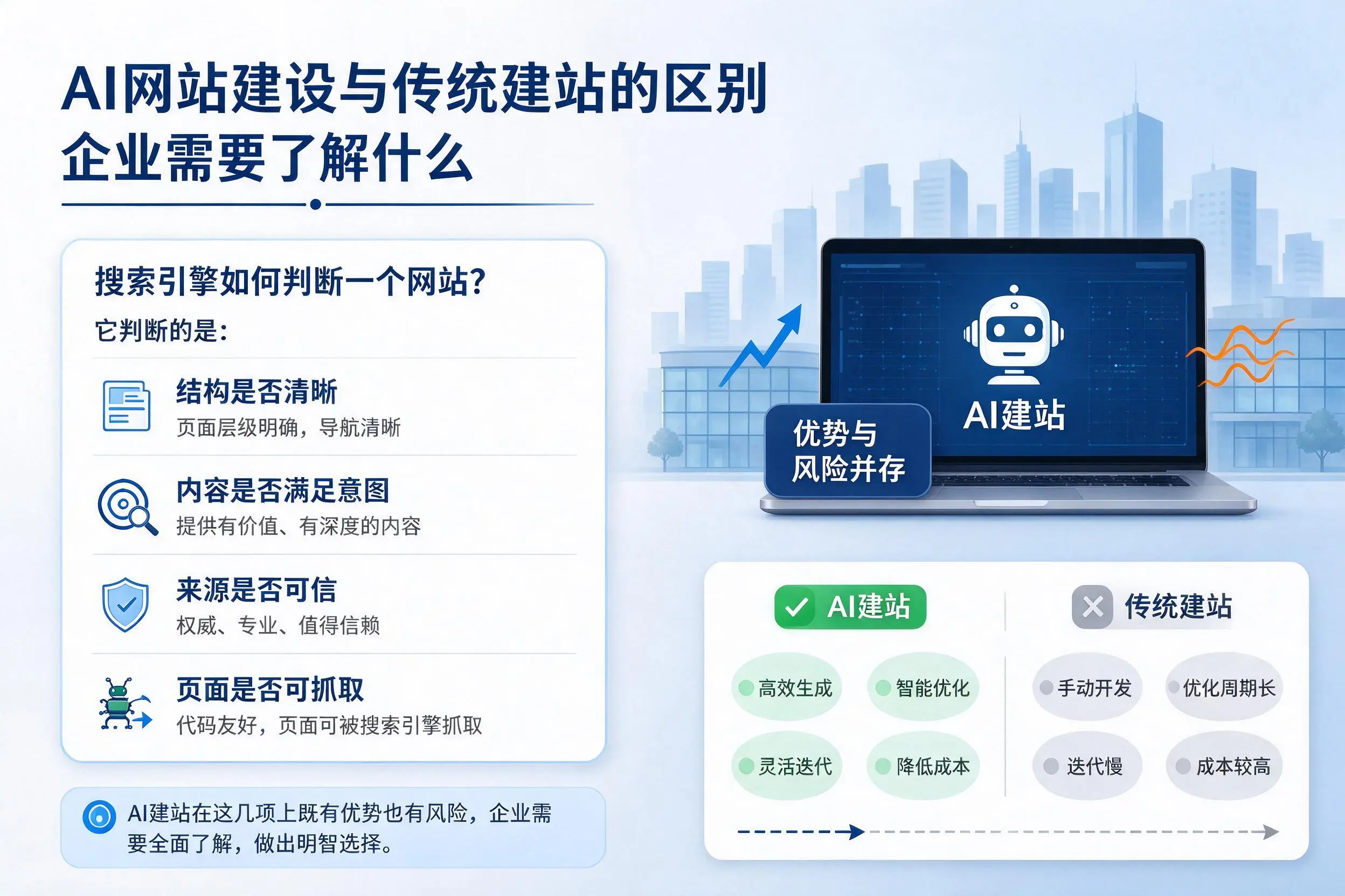 AI网站建设与传统建站的区别，甘南企业需要了解什么