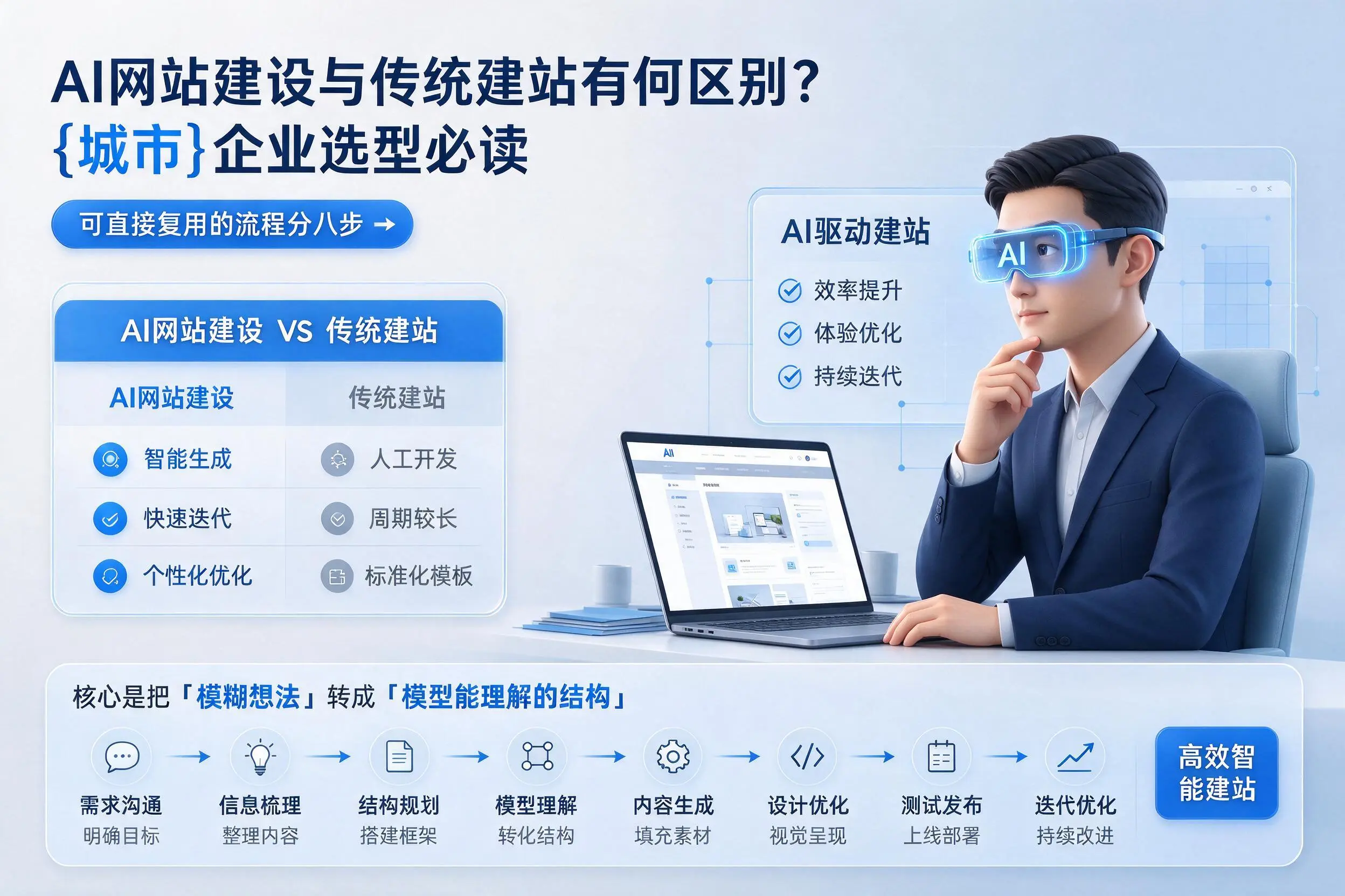 AI网站建设与传统建站有何区别？甘南企业选型必读