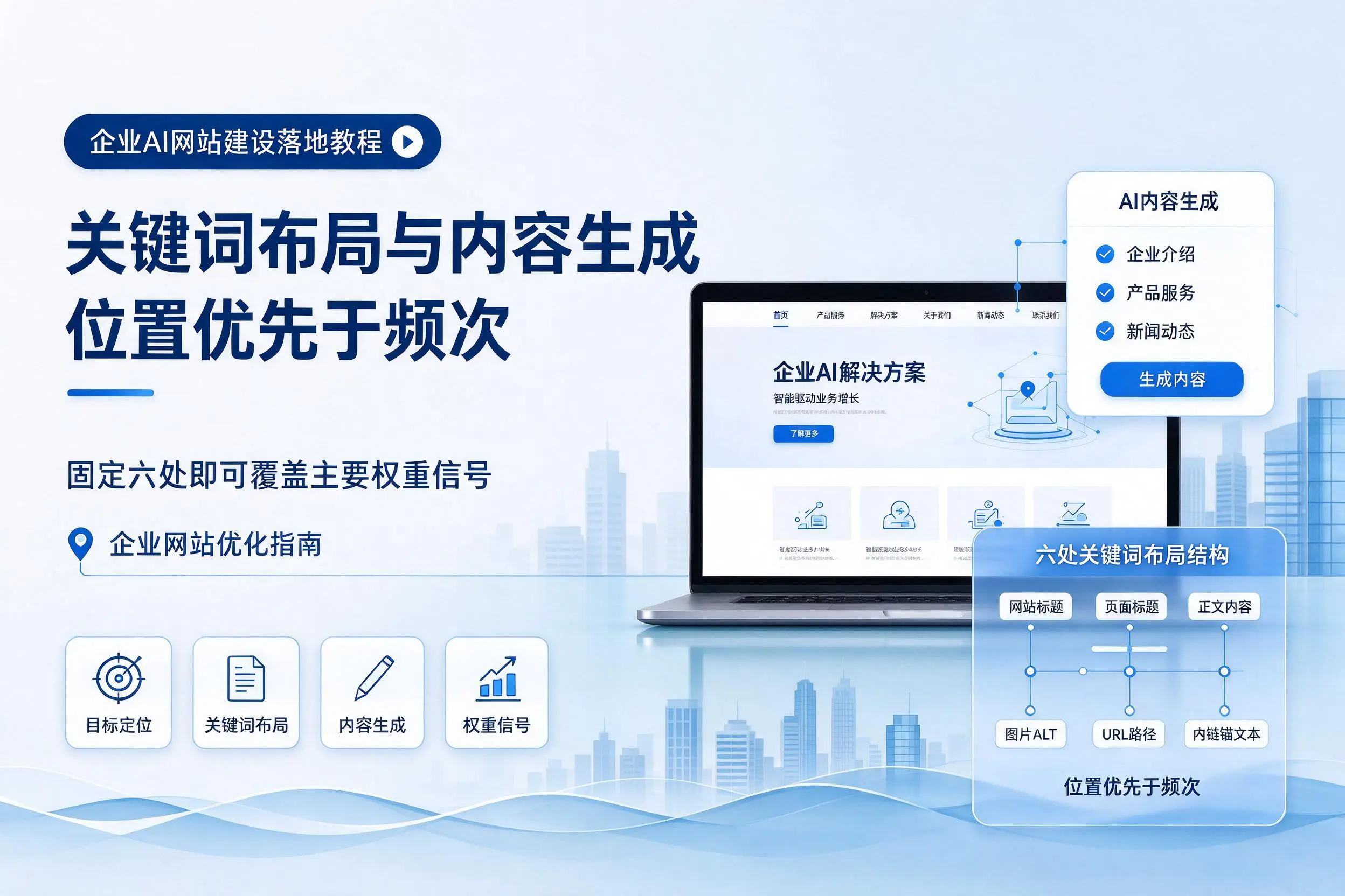 甘南企业AI网站建设落地教程:关键词布局与内容生成